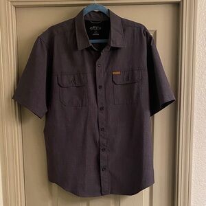 Orvis Men's Dark Gray Casual Button Down Shirt
